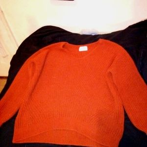 Burnt orange sweater